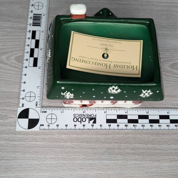 The White Barn Candle Company Holiday Homecoming Handpainted Birdhouse Candle - Picture 9 of 10